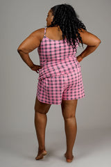 PJ SHORTS – PINK TARTAN