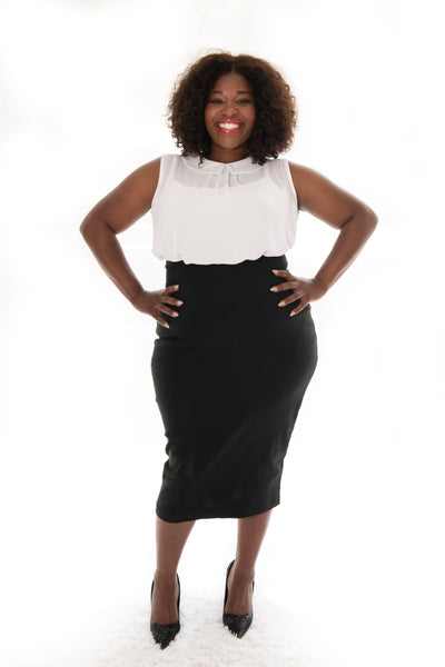 PENCIL SKIRT - BLACK