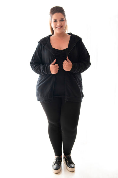 HOODIE RELAXED FIT - BLACK