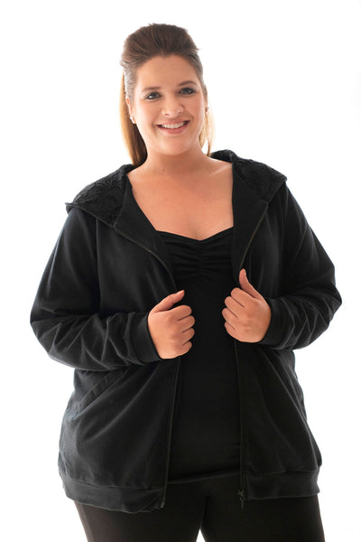 HOODIE RELAXED FIT - BLACK