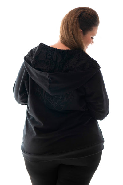HOODIE RELAXED FIT - BLACK