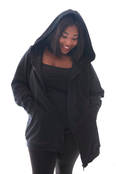 HOODIE RELAXED FIT - BLACK