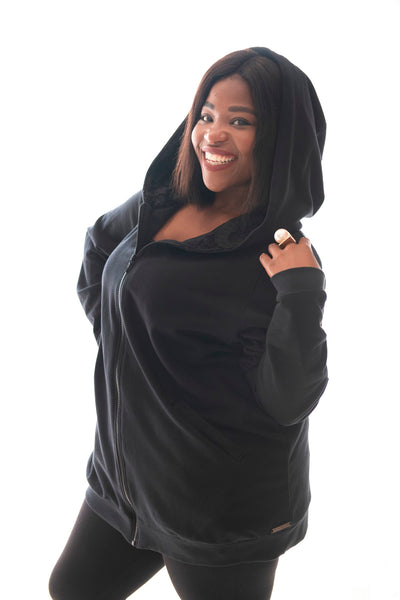 HOODIE RELAXED FIT - BLACK