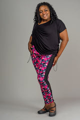RHAPSODY ACTIVE LEGGING - FLORAL/BLACK