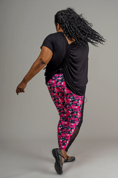 RHAPSODY ACTIVE LEGGING - FLORAL/BLACK