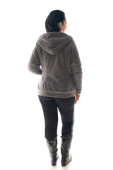HOODIE PANEL KNIT - GREY