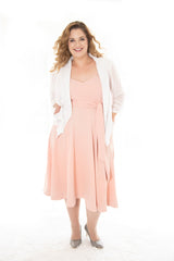 MAYFLOWER LONGER LENGTH TOP - NUDE