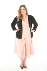 MAYFLOWER LONGER LENGTH TOP - NUDE