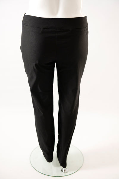 STRAIGHT LEG PANTS - BLACK