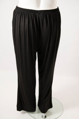 PJ PANTS KNIT LONG - BLACK