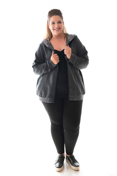 HOODIE RELAXED FIT - GREY