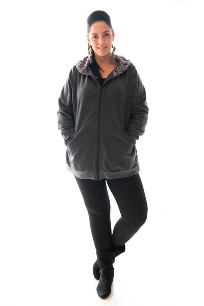 HOODIE RELAXED FIT - GREY