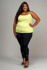 CAMI PLAIN NECK - LEMON