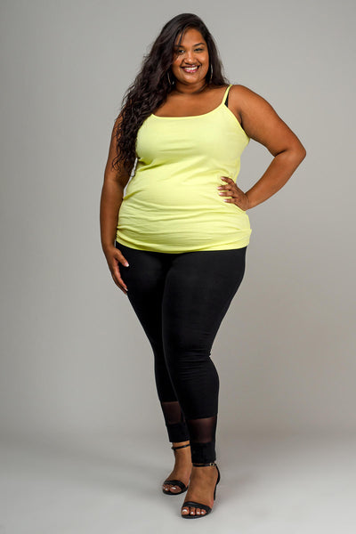 CAMI PLAIN NECK - LEMON