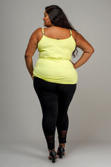 CAMI PLAIN NECK - LEMON
