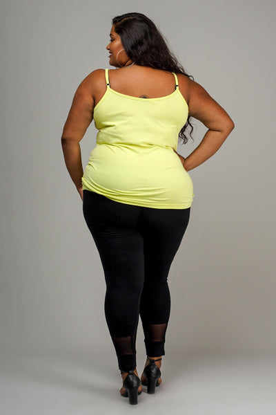 CAMI PLAIN NECK - LEMON