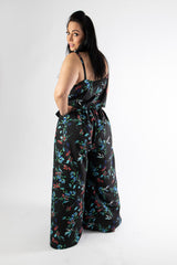 MATISSE JUMPSUIT – BLACK FLORAL PRINT