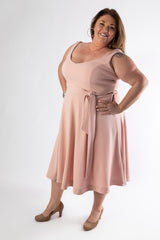 MAYFLOWER LONGER LENGTH TOP - NUDE
