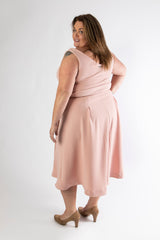 MAYFLOWER LONGER LENGTH TOP - NUDE