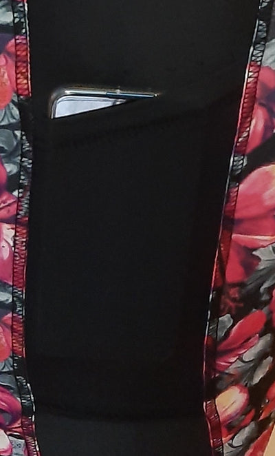 RHAPSODY ACTIVE LEGGING - FLORAL/BLACK