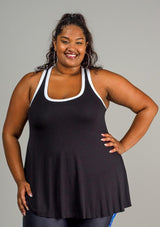 ROXY RACERBACK - BLACK/WHITE
