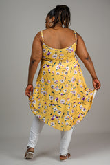 HI – LO SLIP TOP – YELLOW FLORAL