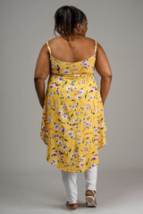 HI – LO SLIP TOP – YELLOW FLORAL