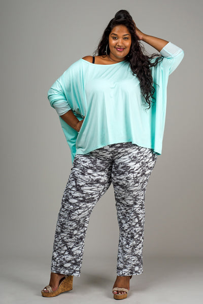 WIDE STRAIGHT LEG – GREY/WHITE CRACKLE