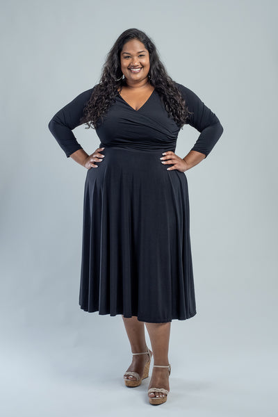 KATHRYN MIDI - BLACK