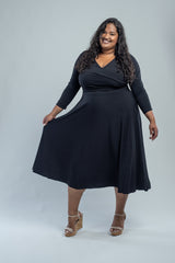 KATHRYN MIDI - BLACK