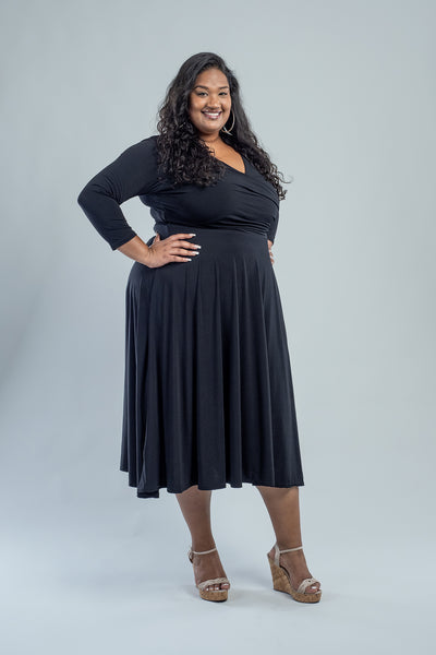 KATHRYN MIDI - BLACK