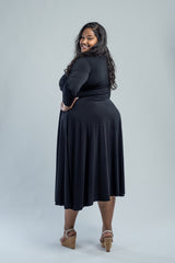 KATHRYN MIDI - BLACK