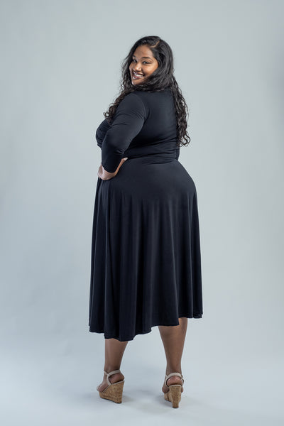 KATHRYN MIDI - BLACK