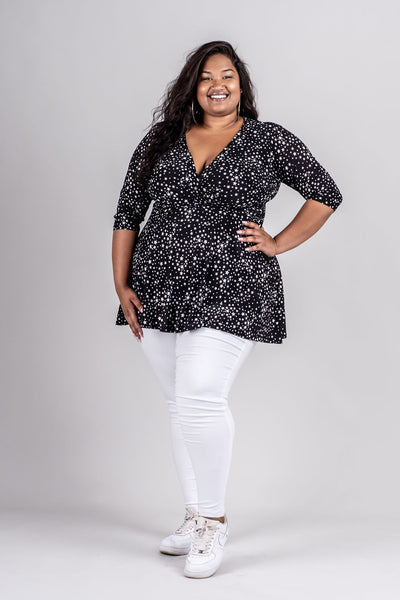 KATHRYN TOP - STAR PRINT
