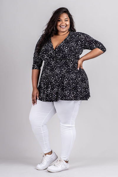 KATHRYN TOP - STAR PRINT