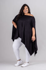ANGELICA PONCHO - BLACK