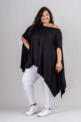 ANGELICA PONCHO - BLACK