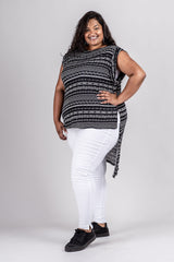 FLASHDANCE TEE - AZTEC PRINT