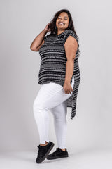 FLASHDANCE TEE - AZTEC PRINT