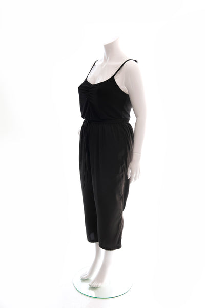 PJ PANTS SATIN ¾ LENGTH - BLACK