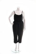 PJ PANTS SATIN ¾ LENGTH - BLACK