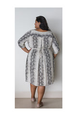 HANNAH SHIRT DRESS - SNAKEPRINT