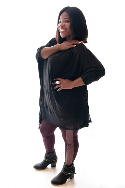 SUFFOLK TOP - BLACK