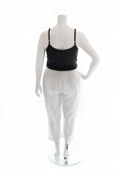 PJ PANTS COTTON ¾ LENGTH - WHITE
