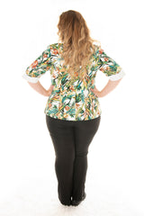 back view of a model in our albertine summer jacket
