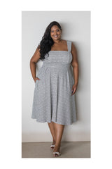 FRANCESCA DRESS – BLACK/WHITE PRINT