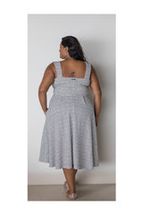 FRANCESCA DRESS – BLACK/WHITE PRINT