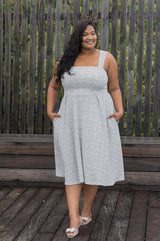 FRANCESCA DRESS – BLACK/WHITE PRINT