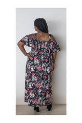 GEMMA DRESS – BLACK FLORAL