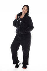 SNOWBALL ONESIE – BLACK/STAR